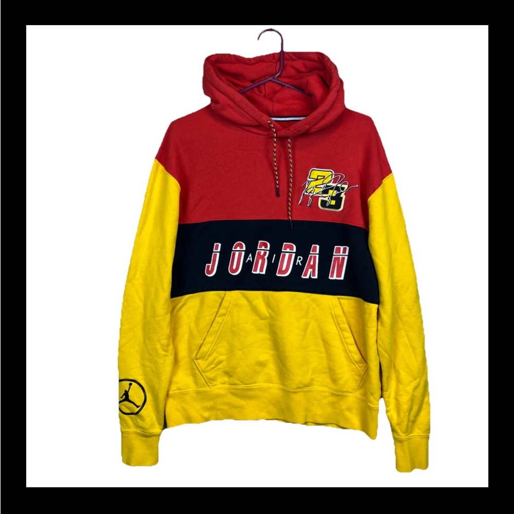 Air Jordan Hoodie Men's Medium Motor Sport DNA #23 Racing Team Nike Color block